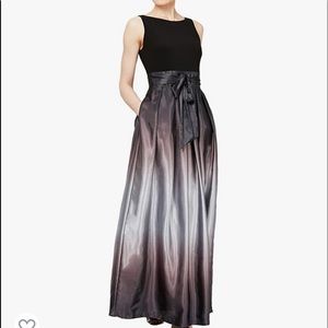 SL Fashions Women’s Long Satin Ombré Party Dress